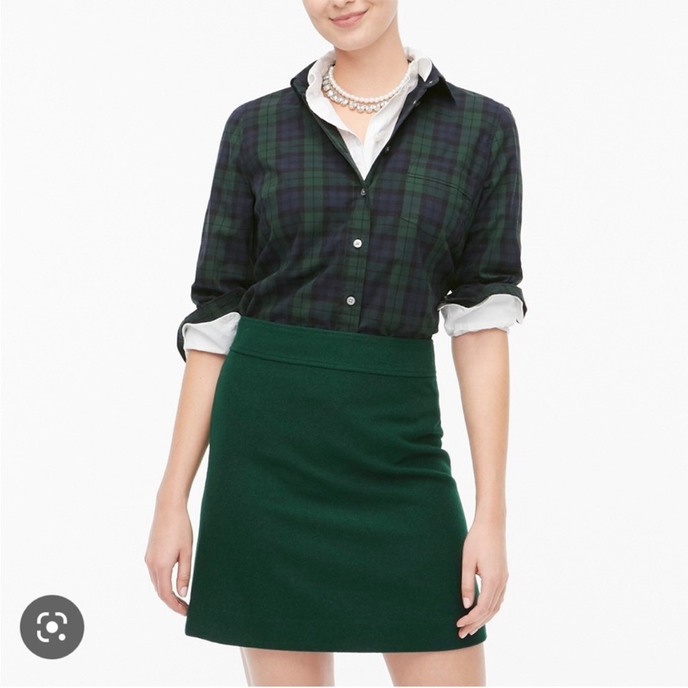 NWT JCrew wool a-line skirt